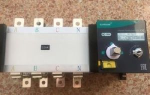 Реверсивный рубильник-переключатель с моторприводом 630А