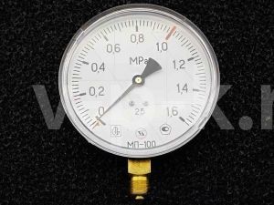 3943329 Манометр для компрессора МП 100 - 1/4 для компрессора АСО-Бежецк фото