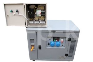 Дизельный генератор Амперос LDG7500СLE-3 в кожухе с АВР  (с автозапуском) фото