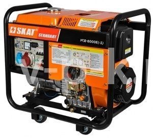 Дизельный генератор Скат УГД-6000ЕТ/4кВт трехфазная  фото