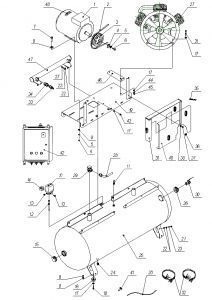 Коллектор в сборе для 500w95T-10