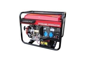 Бензиновый генератор Амперос LT6500CL, колеса  фото