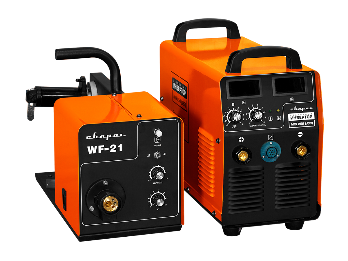 Сварочный полуавтомат инвертор MMA  MIG 250 F (J33) + WF21
