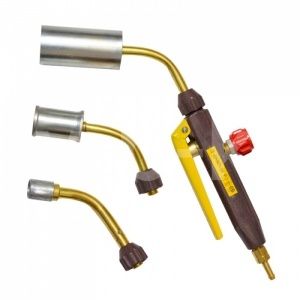 ДОНМЕТ Горелка газовоздушная ГВ "Донмет" 254 ф 6 (вент.+рыч., нак.№ 0,1, ГВПайка, ал.руч) фото