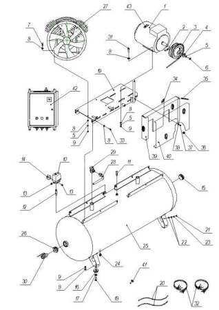 Ресивер для 500v90T