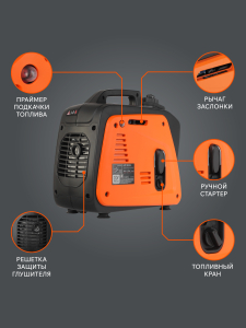 Бензиновый генератор PATRIOT GP 1000 i 474101025 4-х тактный фото