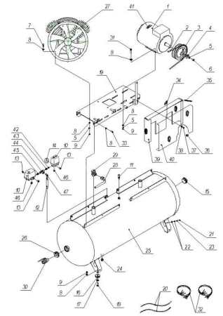 R 3060.00.00.121 Переходник 3/8"Mх1/4”F для 500v90TБ