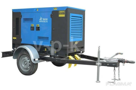 Дизельный генератор  АД-24С-Т400-1РКМ19 в шумозащитном кожухе на прицепе