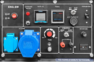 Бензиновый генератор ТСС GGW 6.0/250D-R 031170 синхронный фото