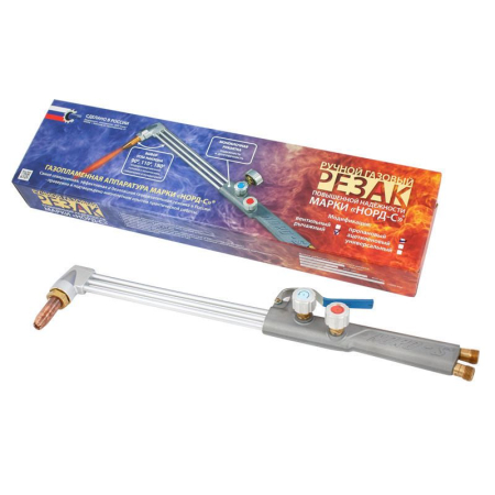 Резак ацетилен трехтрубн. "НОРД-С-Р-01А" (рычаг., L=535)