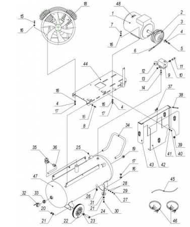 Болт М8х16 для 100v90