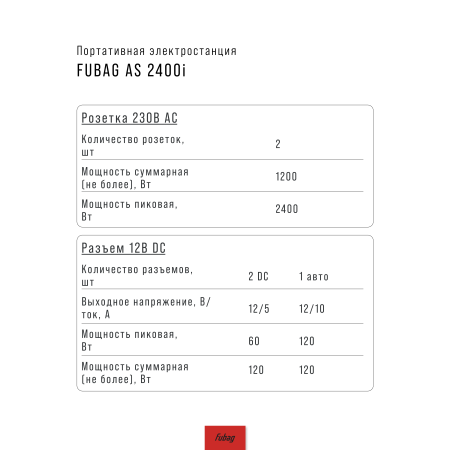 AS 2400i (аккумулятор LiFePO4)