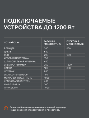 Бензиновый генератор  iGX 1200